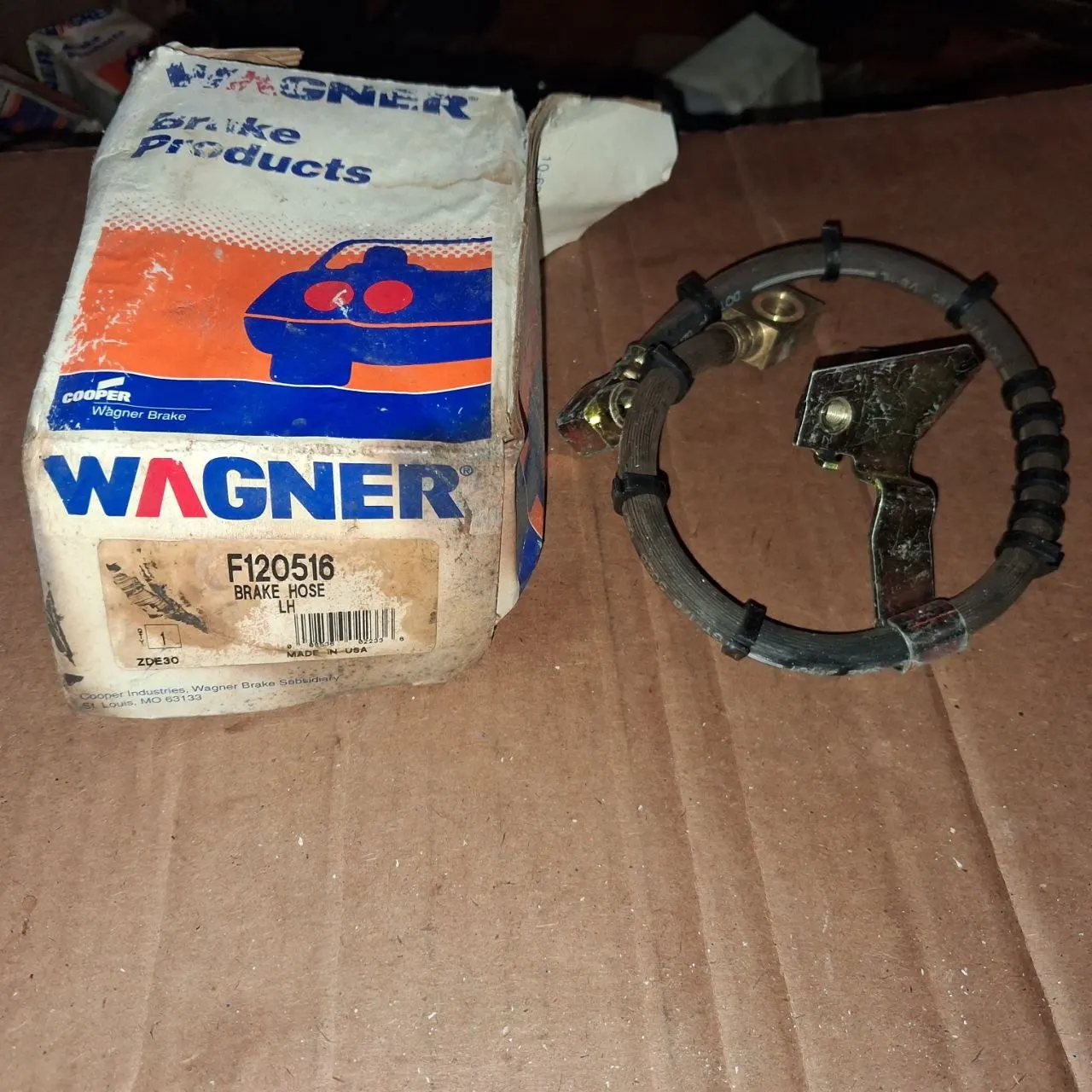 Wagner F120516 Brake Hose LH 88-90 Dynasty New Yorker Imperial NOS