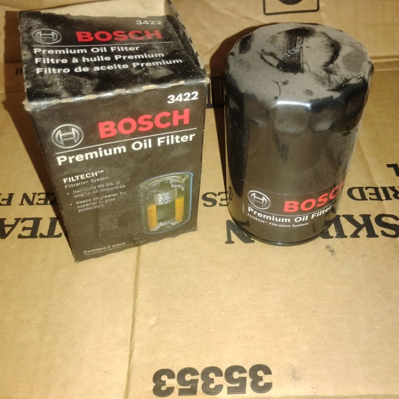Bosch 3422 Premium Oil Filter Edge Jeep 3.5 4.0 4.6 NOS