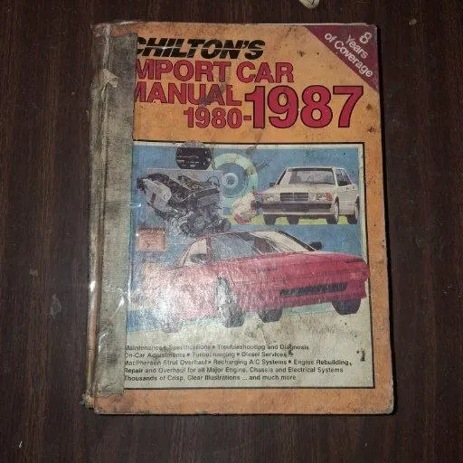 Chilton 7672 Import Car Manual 1980-1987 Softcover Used