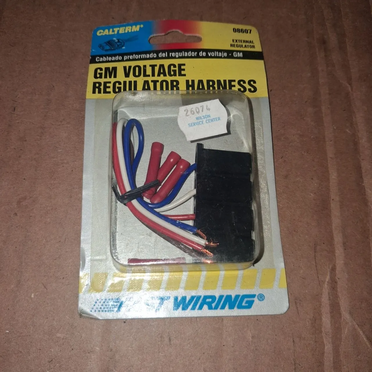 Calterm 08607 GM External Voltage Regulator Harness Delco NOS