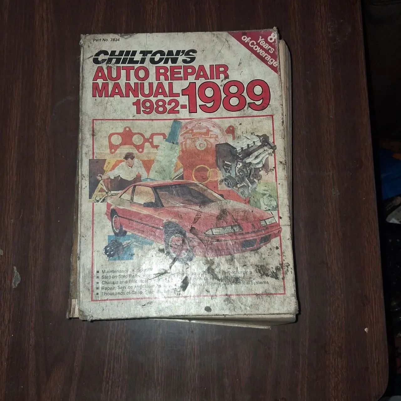 Chilton 7834 Auto Repair Manual 1982-1989 American Cars Hardcover Used