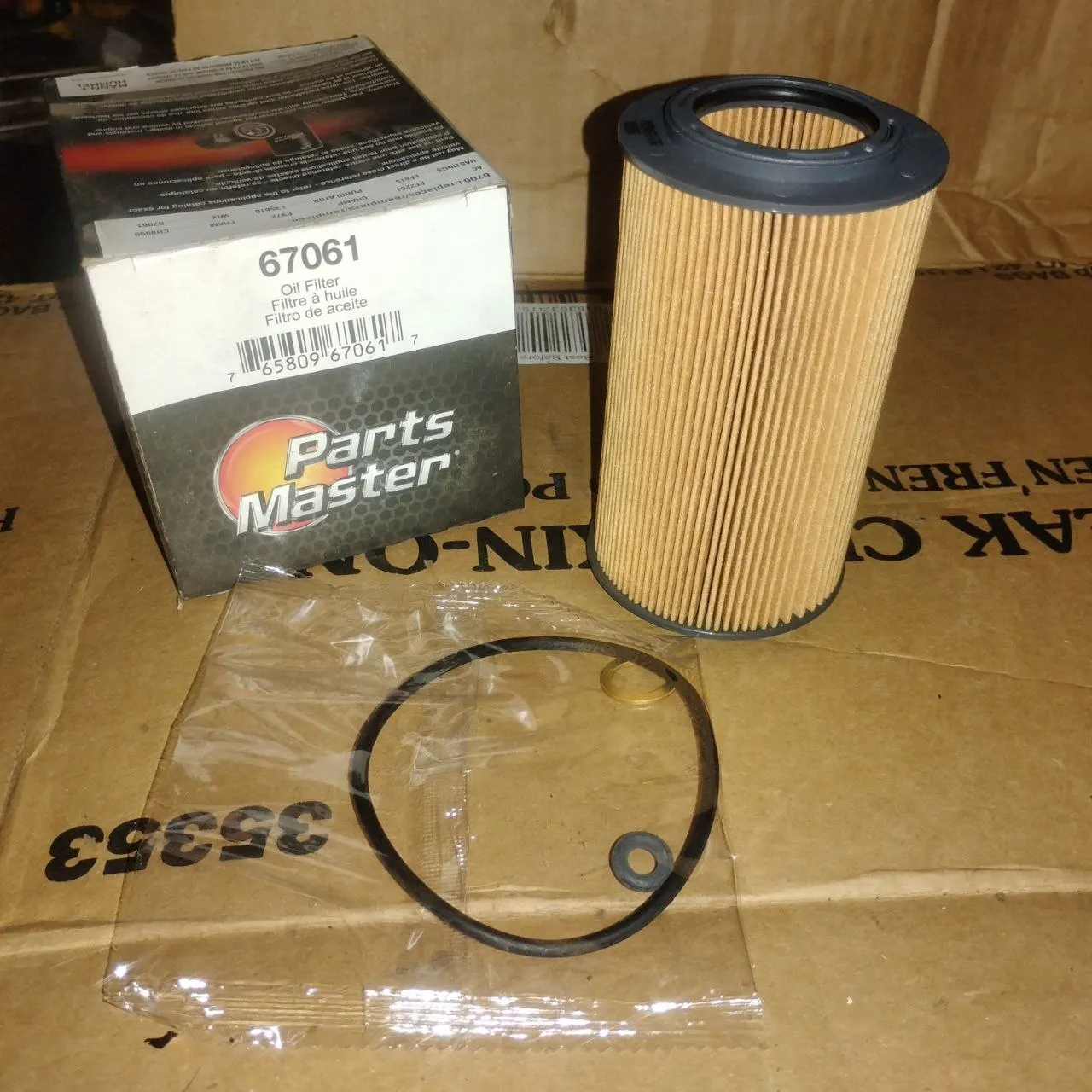 Parts Master 67061 Oil Filter Sonata Azera 3.3 3.8 06-10 NOS