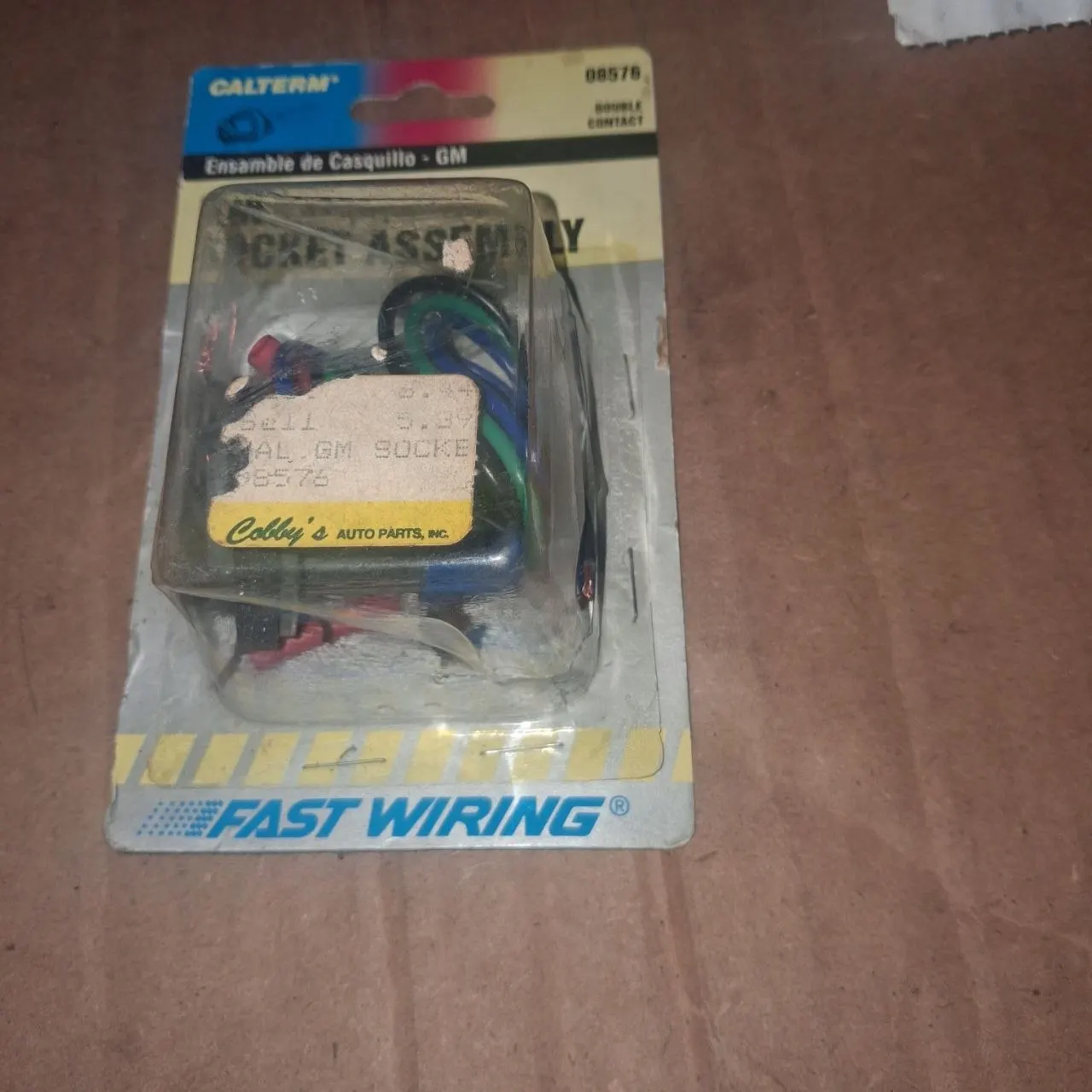 Calterm 08576 GM Tail Brake Light Socket 3057 Double Contact 88-94 NOS