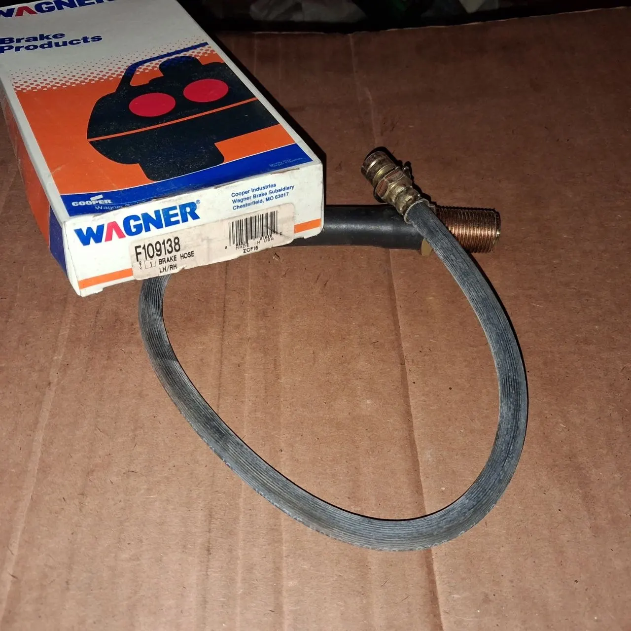 Wagner F109138 Brake Hose 83-84 Chevy C50 GMC C6000 Truck NOS USA