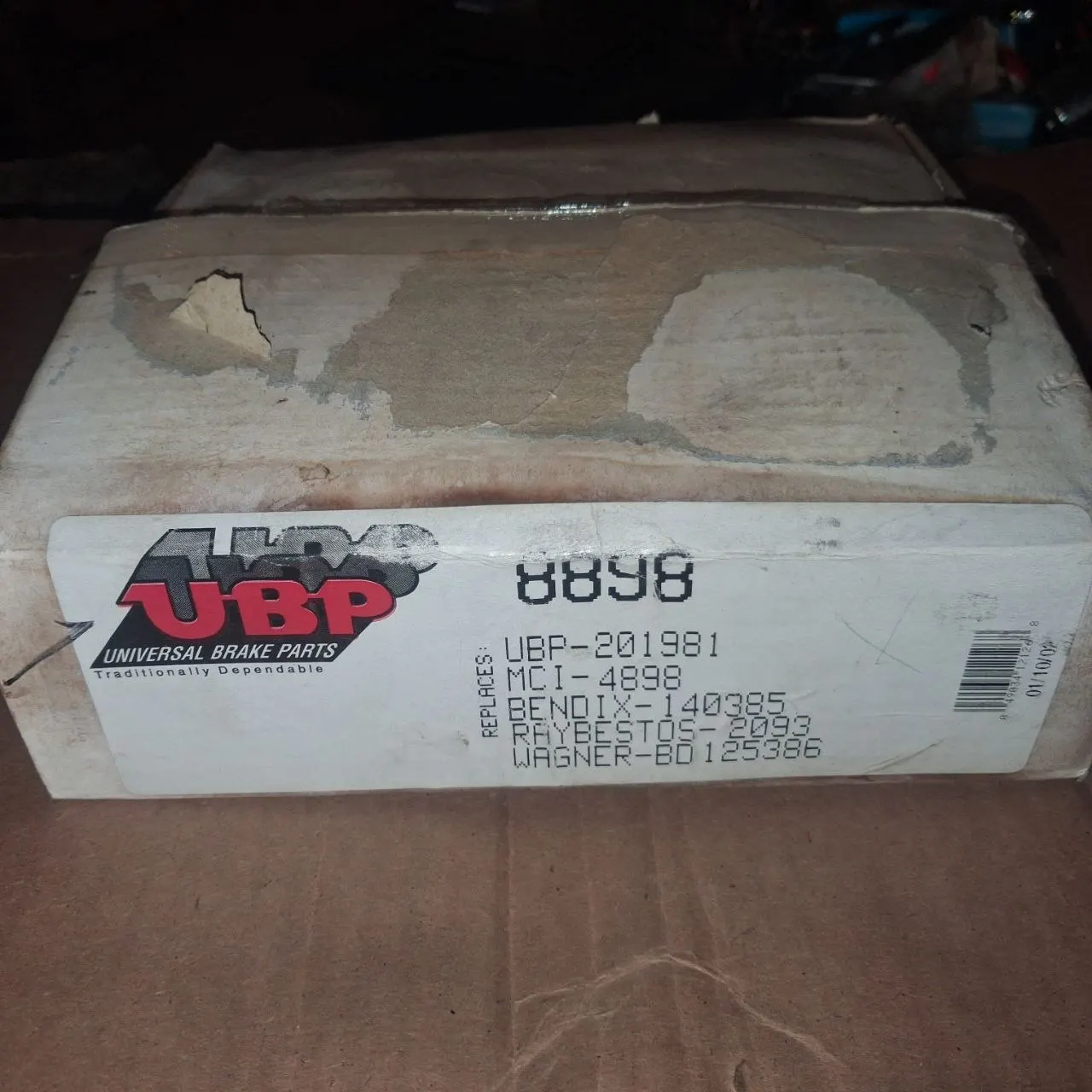 UBP 8898 Rear Brake Drum Cavalier Beretta Corsica Sunfire 84-02 NOS