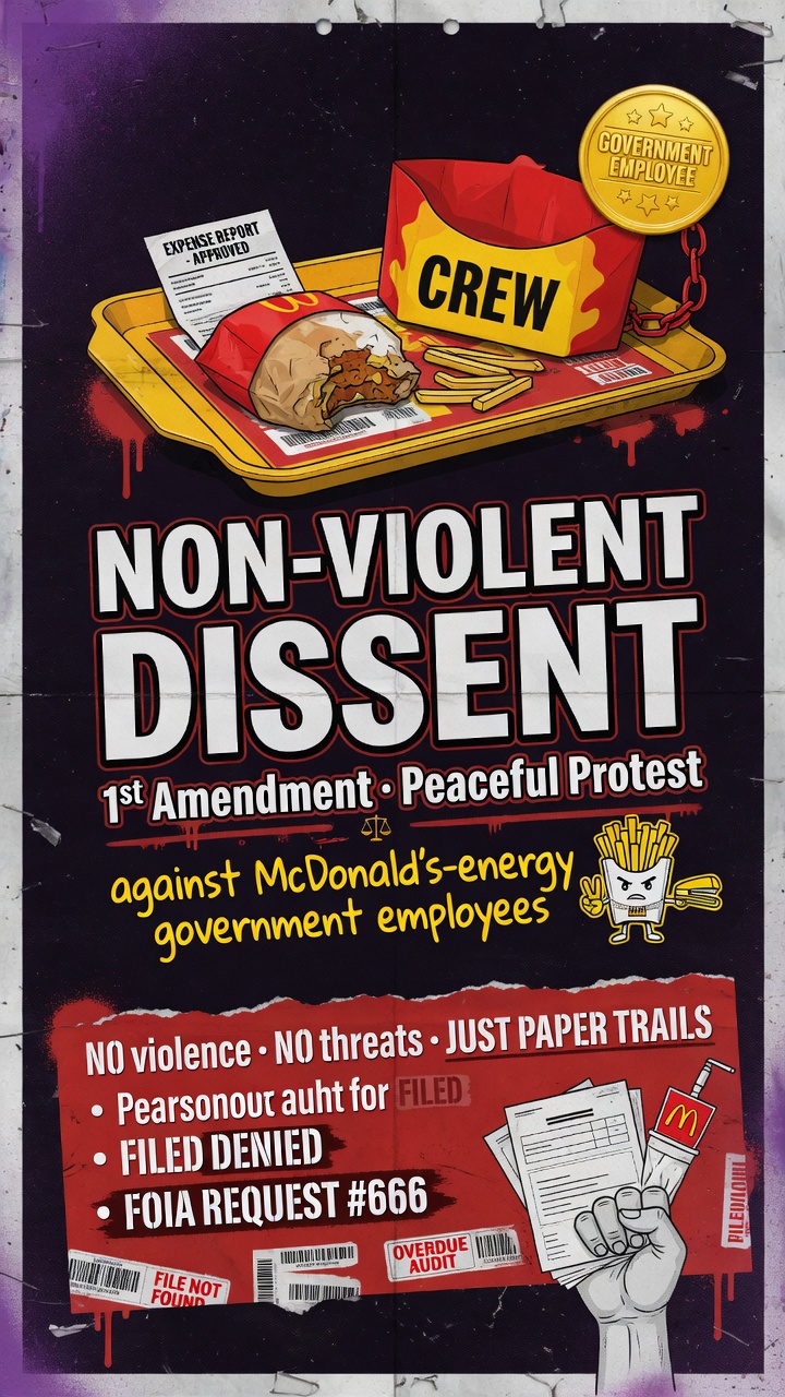 First Amendment peaceful dissent card